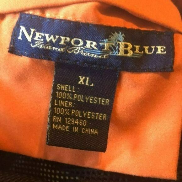 Newport Blue XL Orange Floral Quick-Dry Swim Trunks - Picture 7 of 7